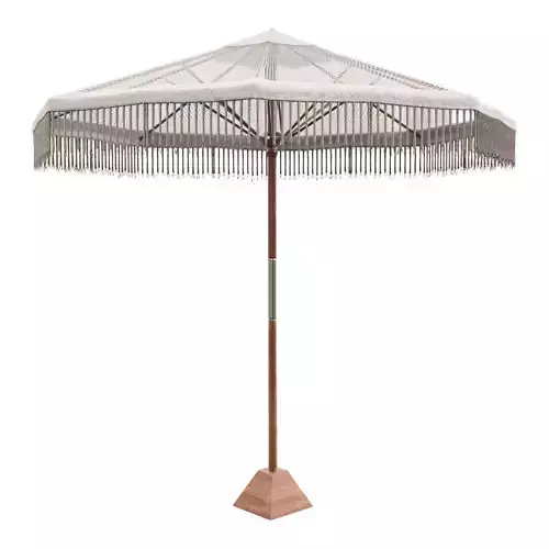 macrame beach umbrella