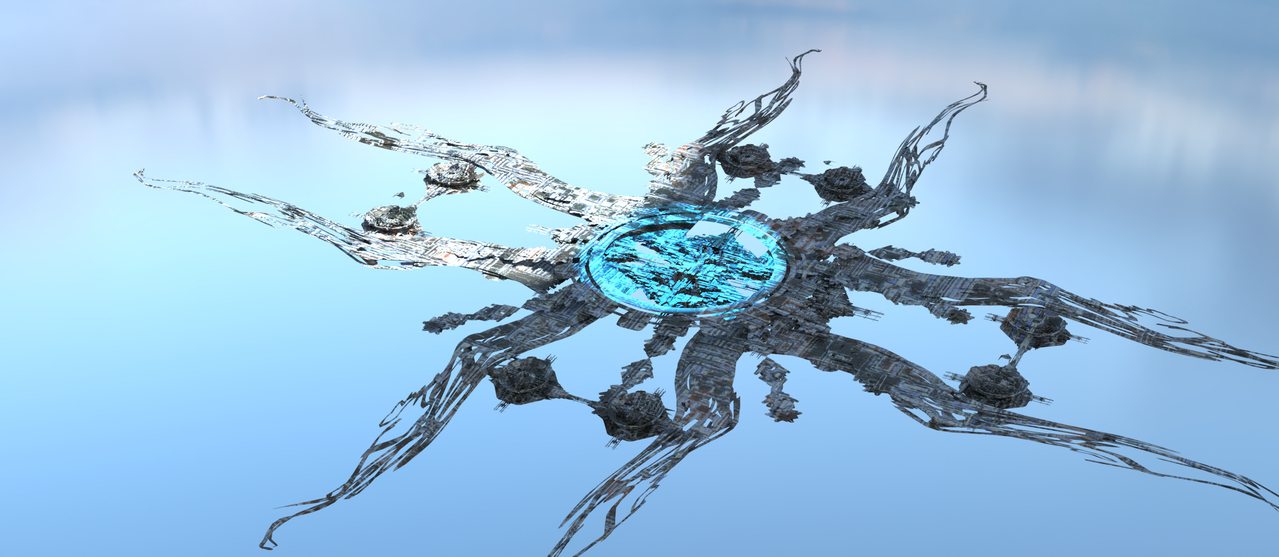 Deep Sea interstellar array floor 3 Low-poly 3D model_1