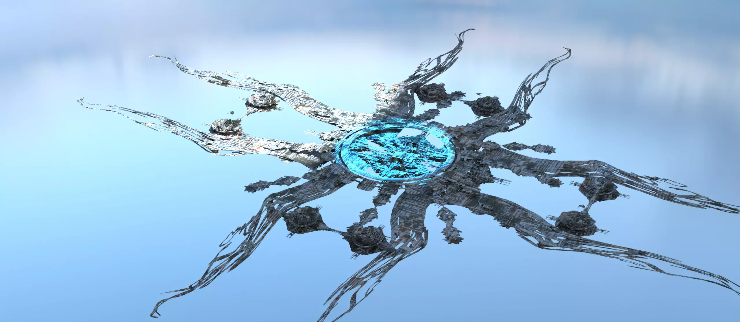 Deep Sea interstellar array floor 3 Low-poly 3D model_0