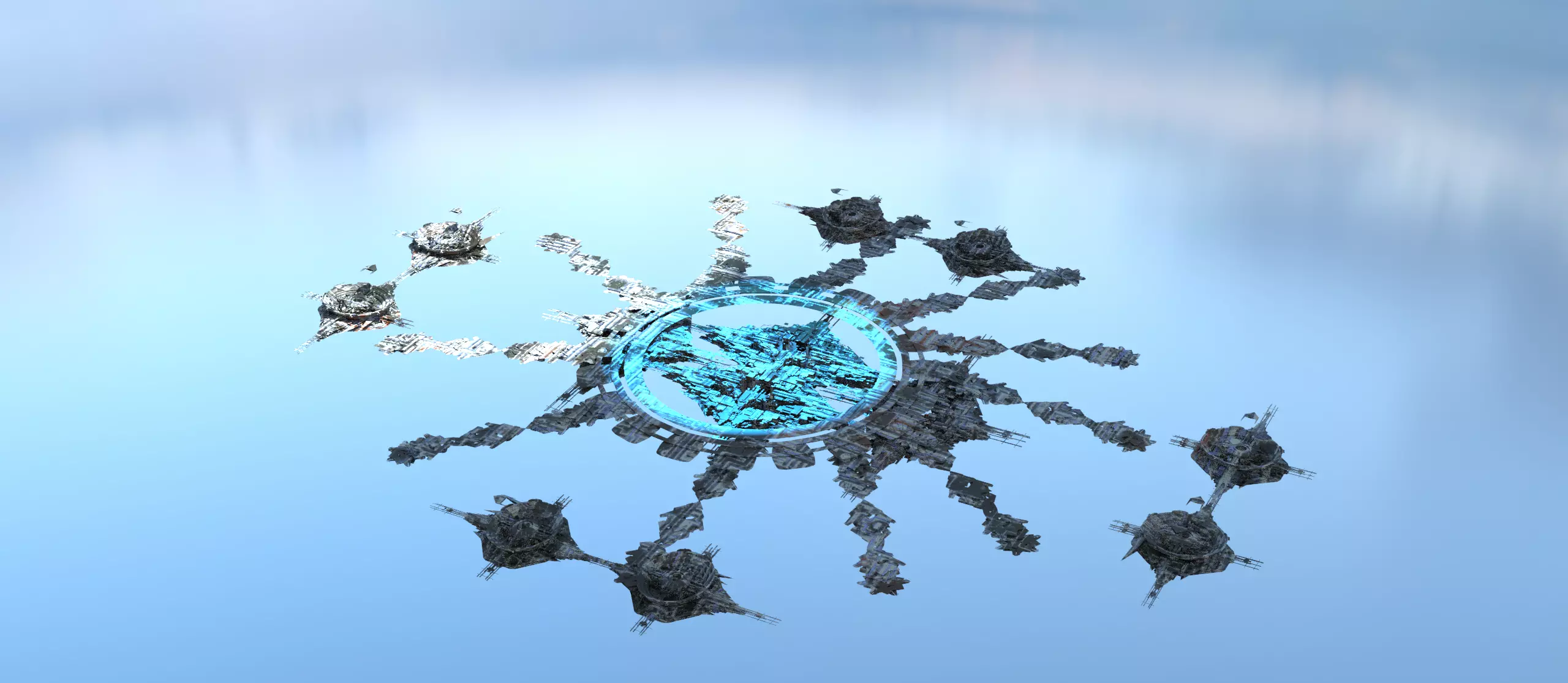 Deep Sea interstellar array floor 4 Low-poly 3D model_0