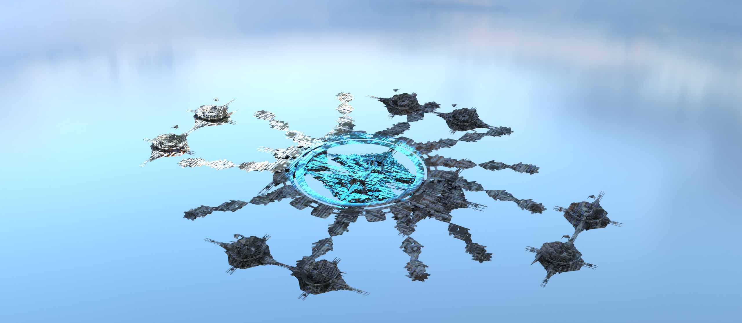 Deep Sea interstellar array floor 4 Low-poly 3D model_1