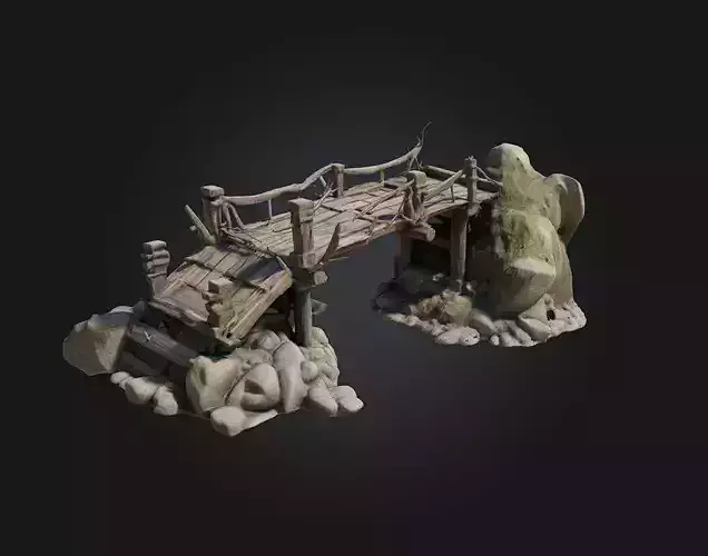  Rustic Passageway  Stylized Environmental Prop