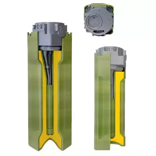 PTM-3 anti-tank mine in section