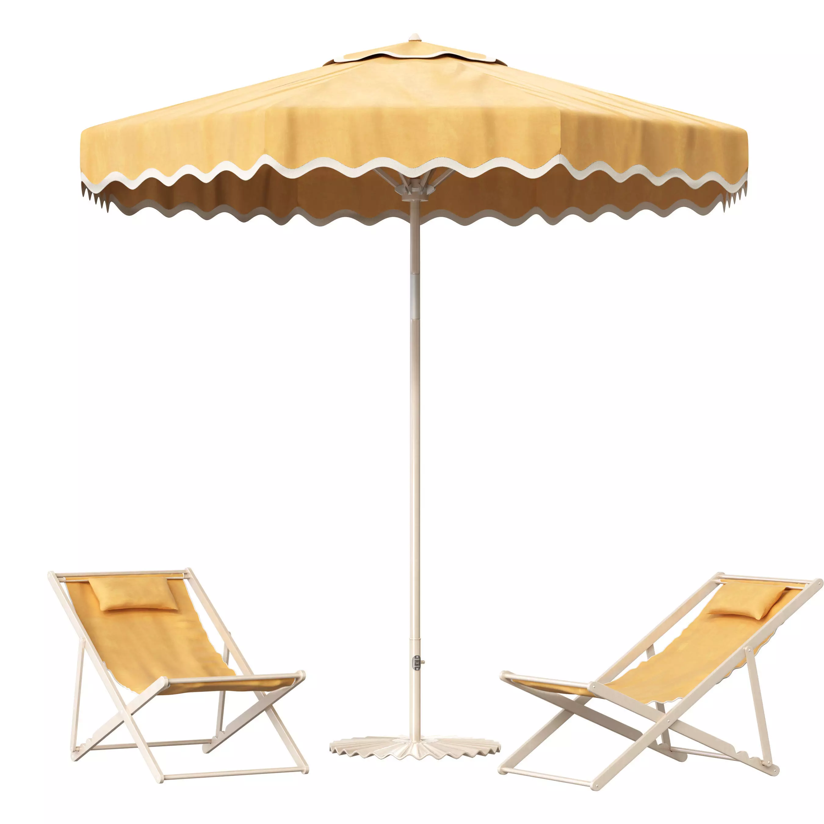 the market umbrella riviera mimosa 3D model