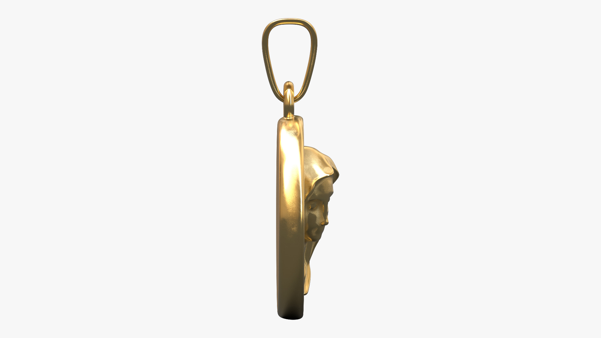 Virgin Mary Pendant 3D print model_6