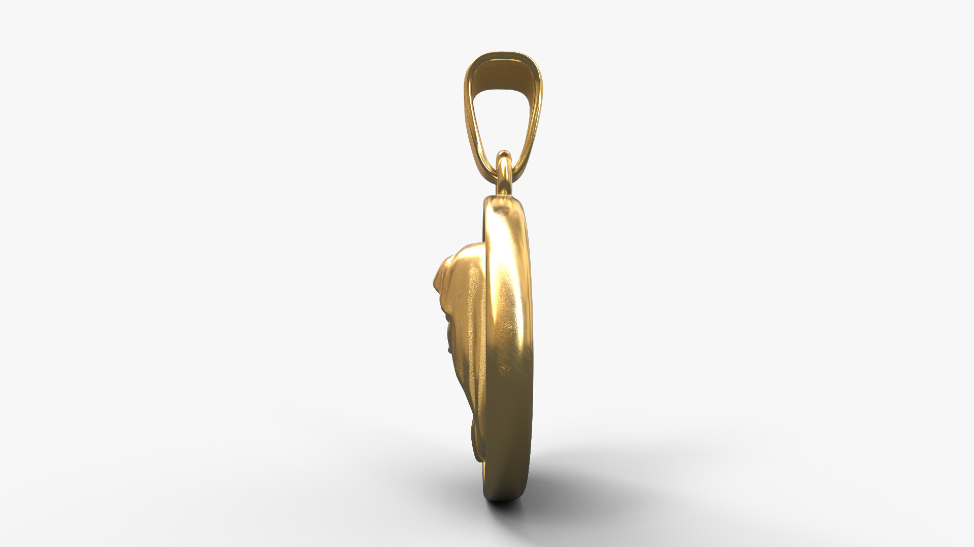 Virgin Mary Pendant 3D print model_9