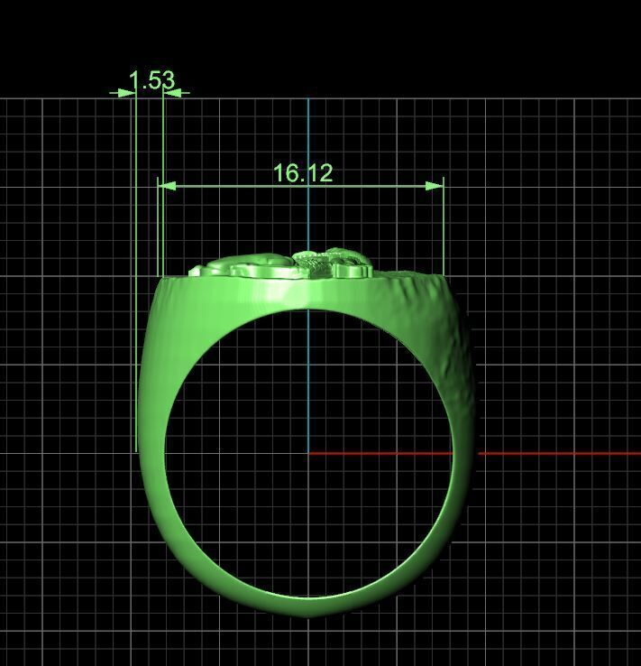 ancient ring 3D print model_2