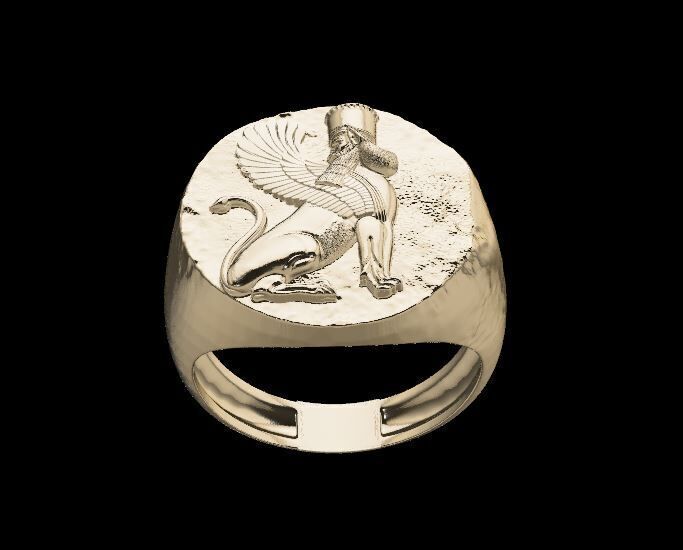 ancient ring 3D print model_1