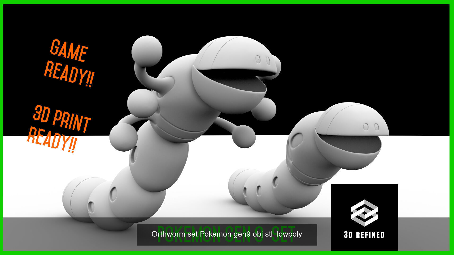 Pokemon Gen 9 bundle  Stl obj 3D Model Collection_3