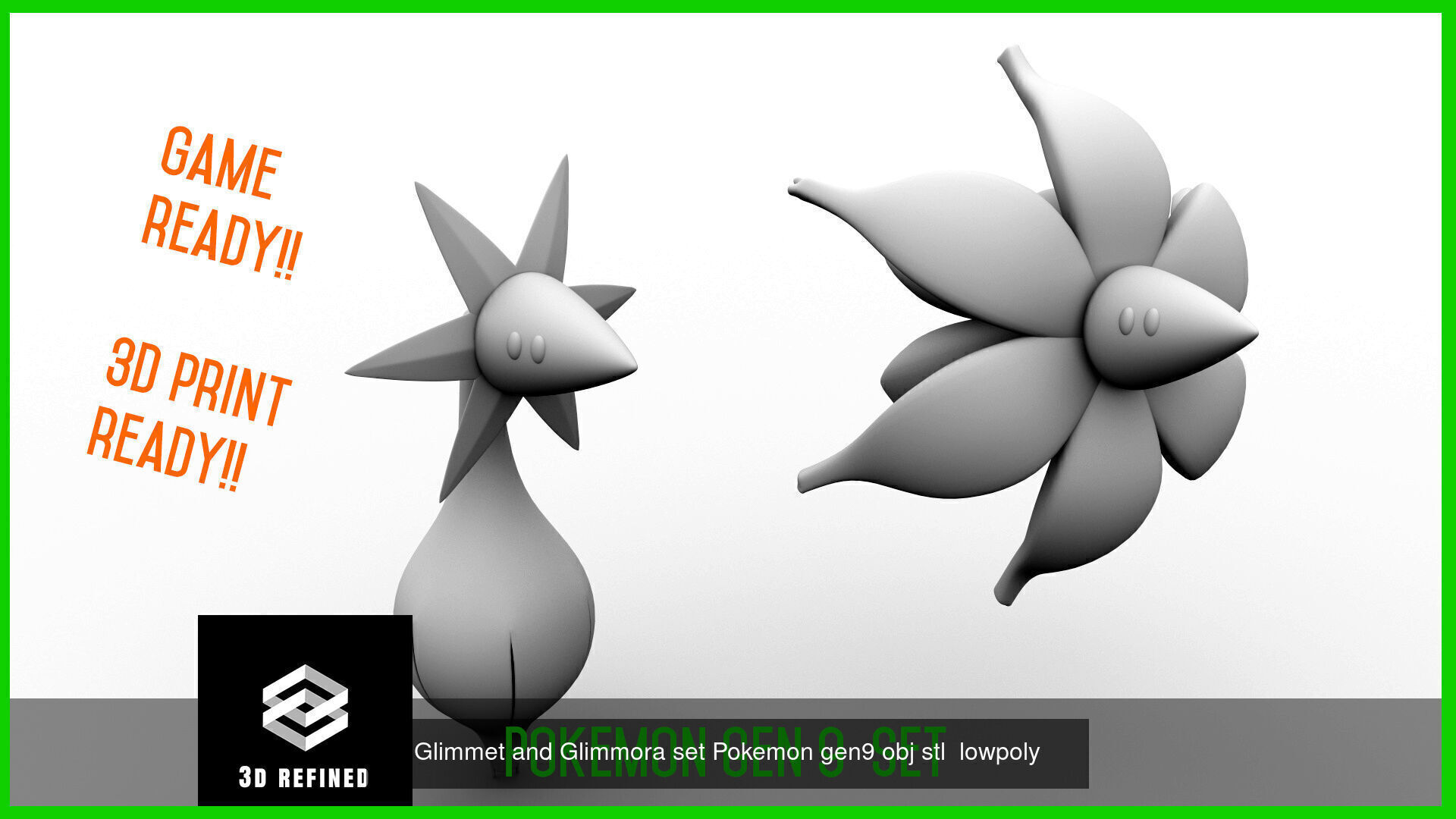 Pokemon Gen 9 bundle  Stl obj 3D Model Collection_4
