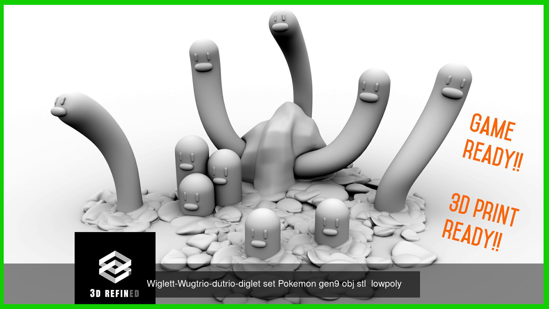 Pokemon Gen 9 bundle  Stl obj 3D Model Collection_2