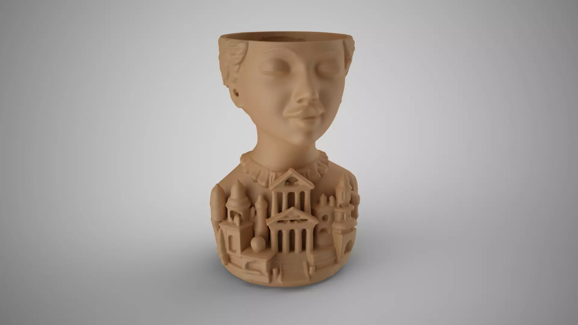 Woman Vase 3D print model