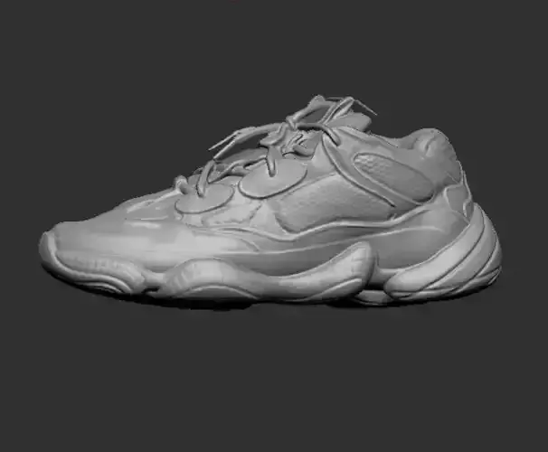 3D Scanned Yeezy 500 Kanye West Street Wear Sneakers 3D print model