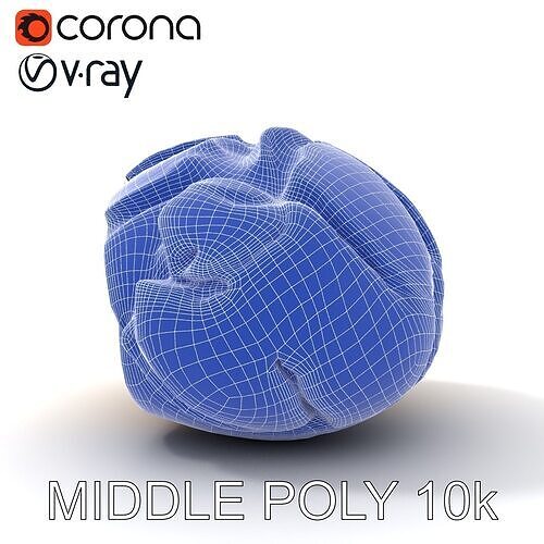Crusty Artisan Bread Loaf model pack Low-poly 3D model 6