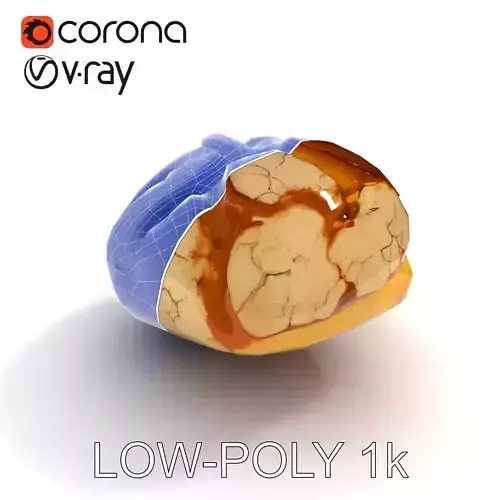 Crusty Artisan Bread Loaf model pack