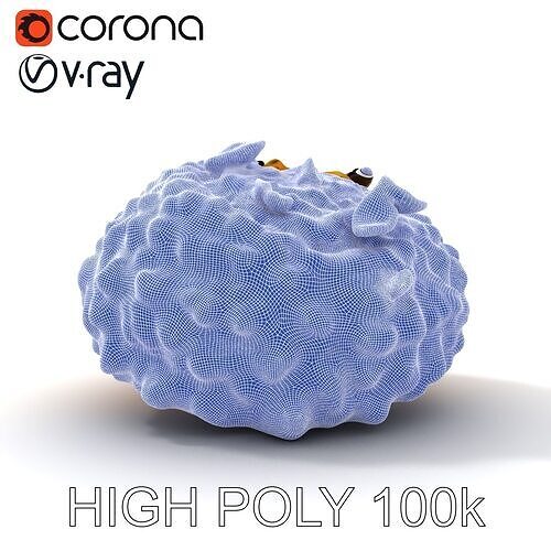 Creamy Risotto with Black Garlic Garnish model pack Low-poly 3D model 2