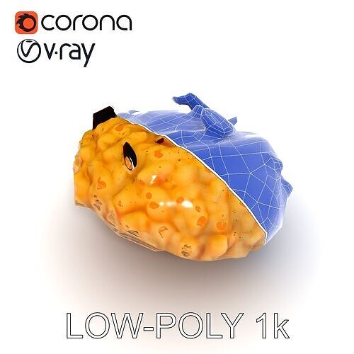 Creamy Risotto with Black Garlic Garnish model pack Low-poly 3D model 5