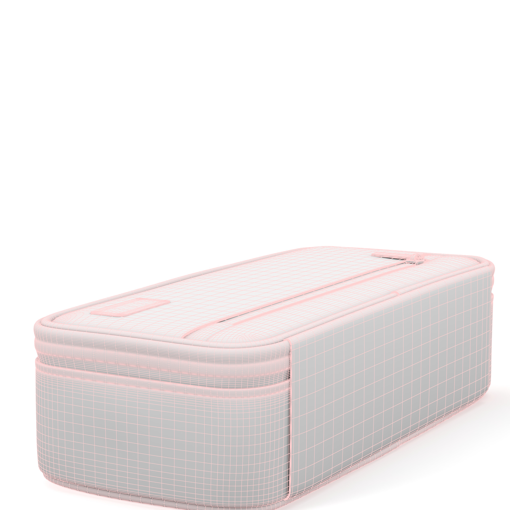 Pencil Pouch with Zipper Low-poly 3D model_9