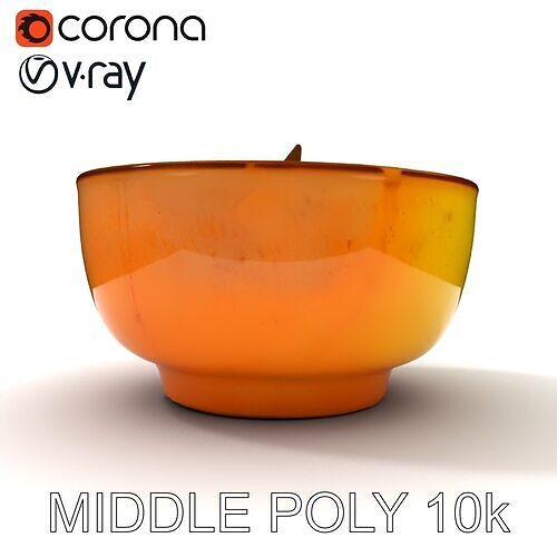 Pumpkin Soup Bowl D Model Pack Low-poly 3D model 3