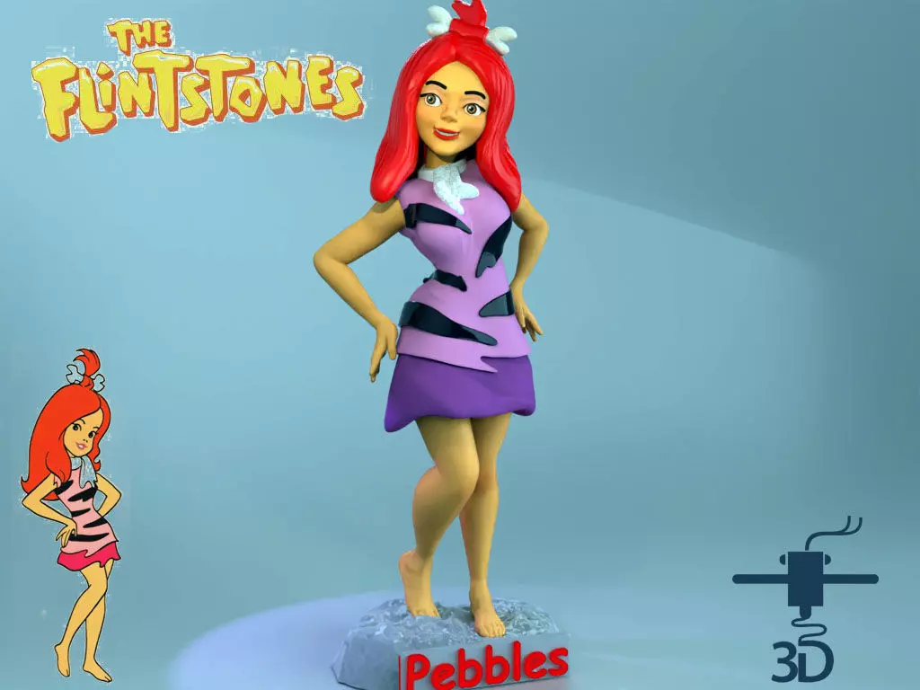Pebbles 3D print model