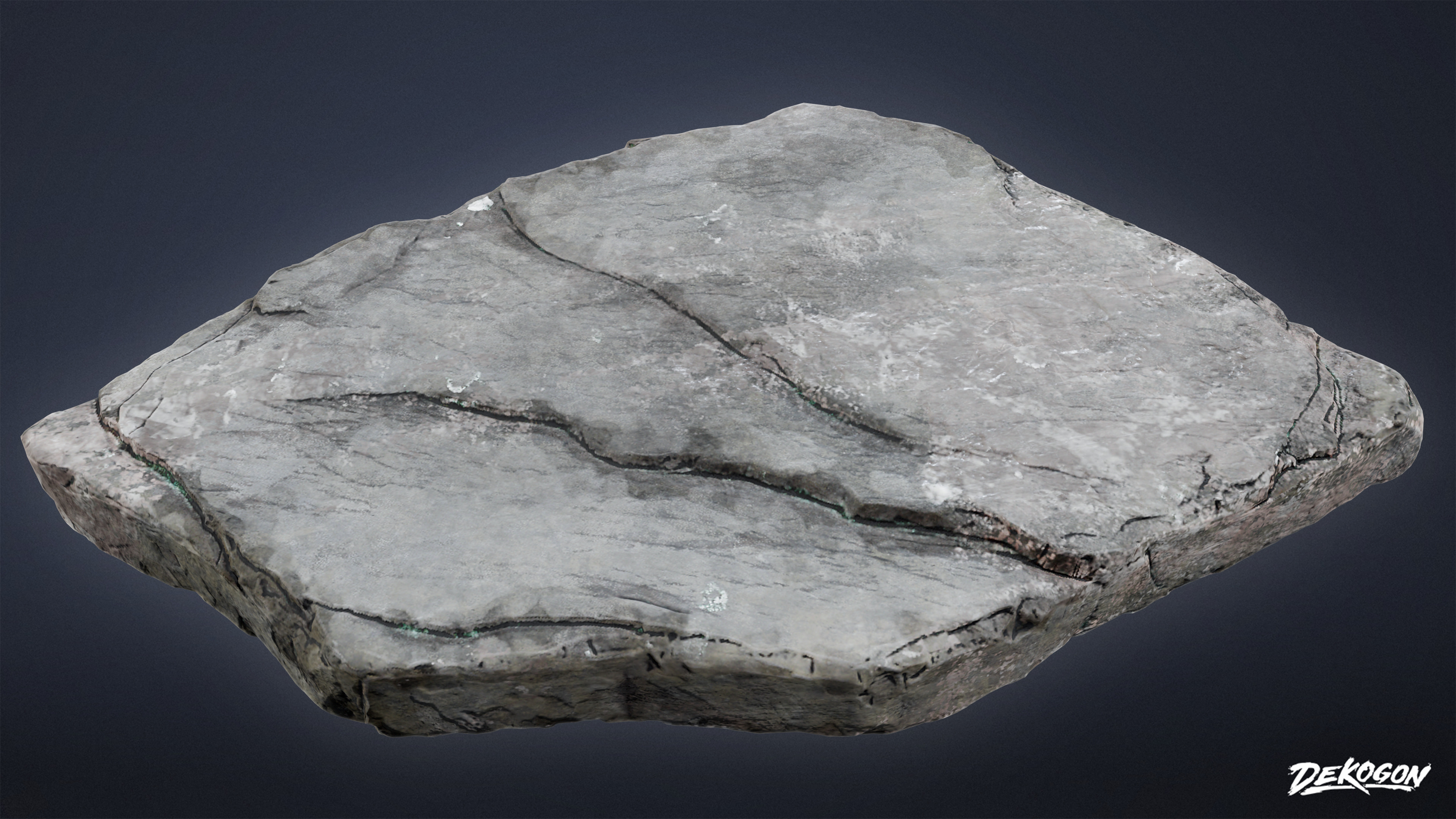 SUBURBS - Stones Bird Bath 01 - LOW POLY AND NANITE Low-poly 3D model_11