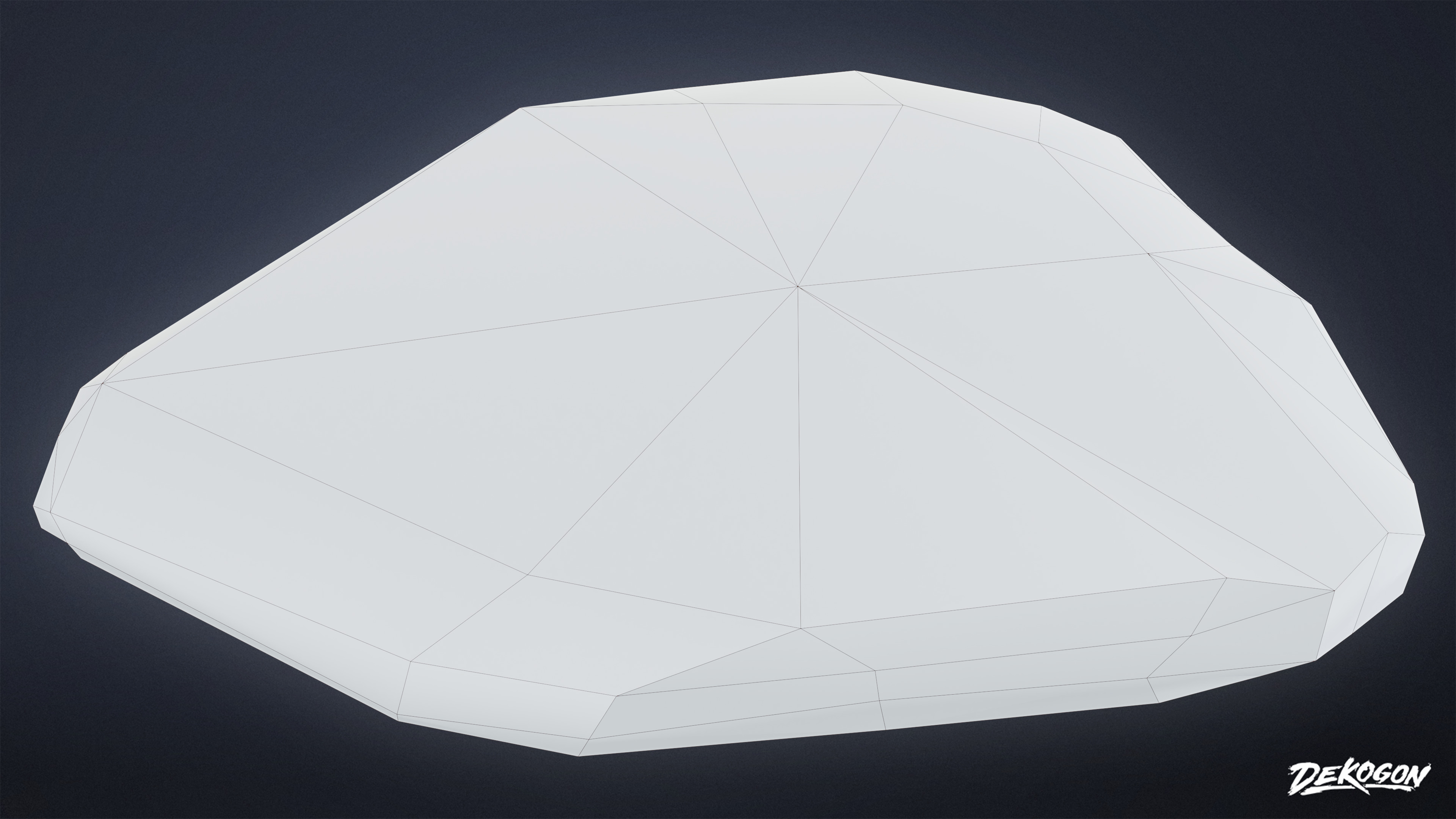 SUBURBS - Stones Bird Bath 01 - LOW POLY AND NANITE Low-poly 3D model_28