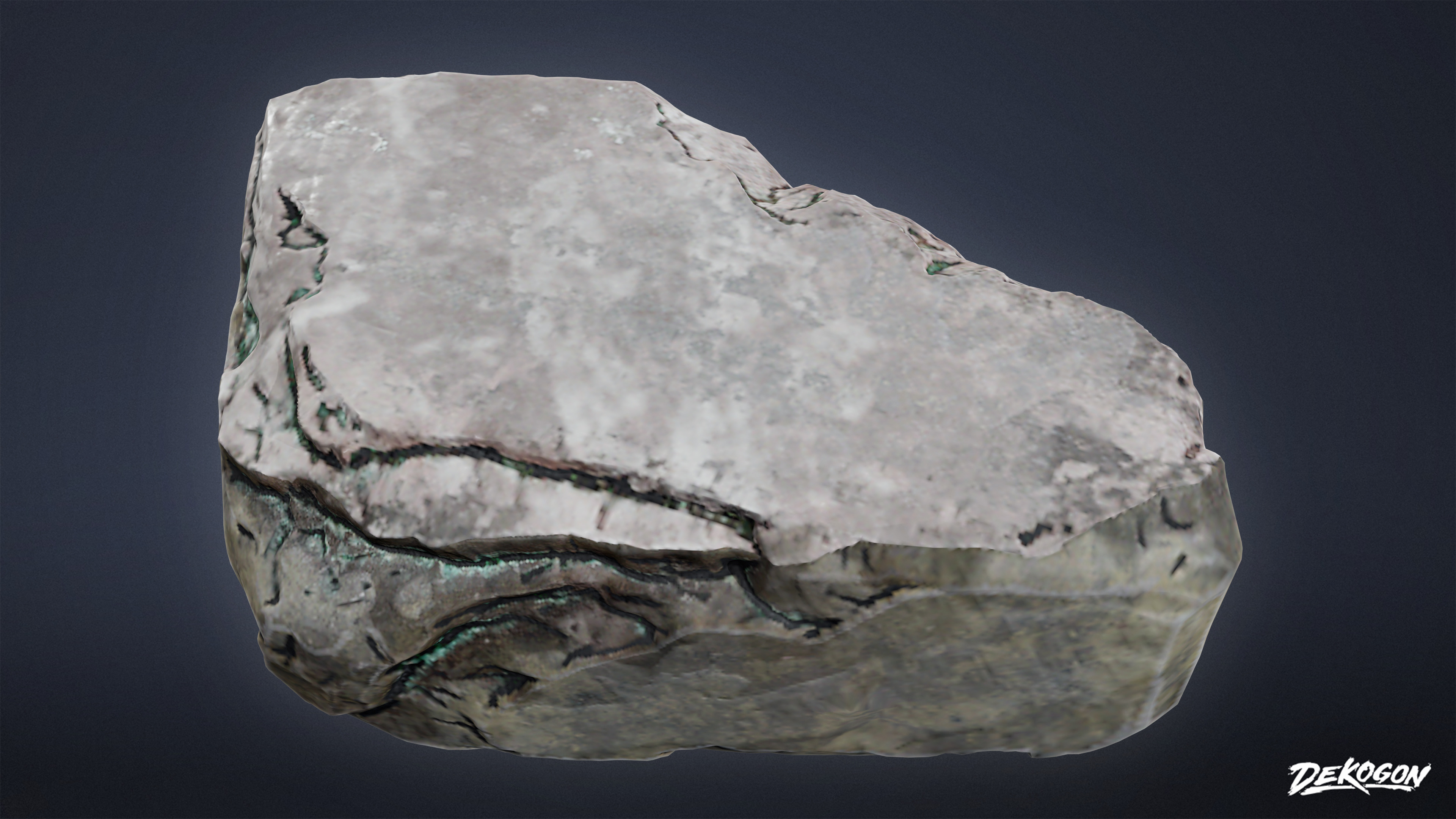 SUBURBS - Stones Bird Bath 01 - LOW POLY AND NANITE Low-poly 3D model_17