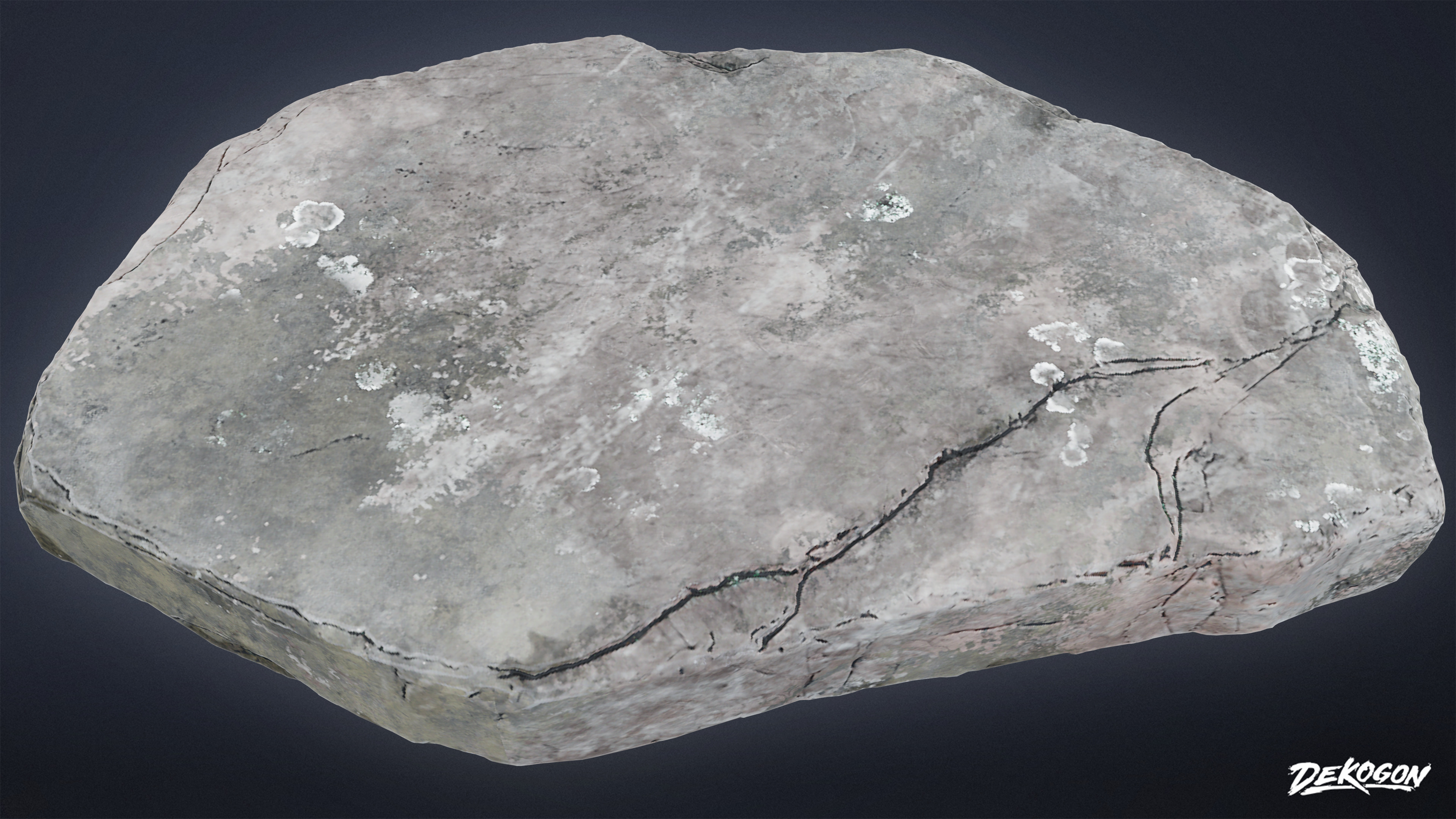 SUBURBS - Stones Bird Bath 01 - LOW POLY AND NANITE Low-poly 3D model_8