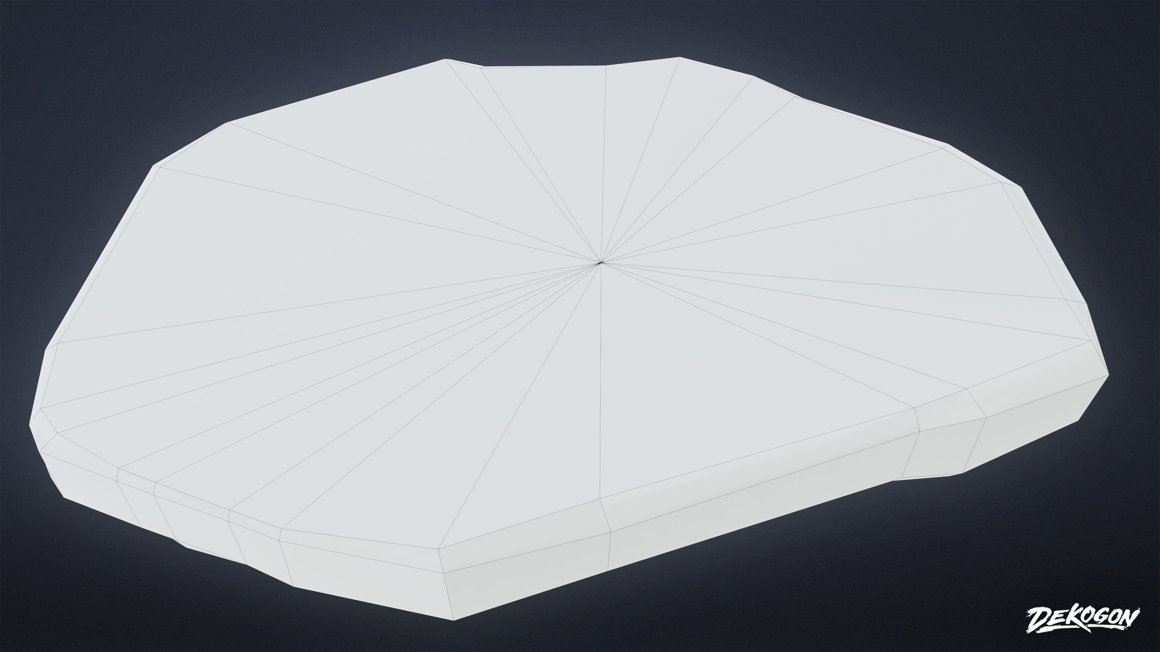 SUBURBS - Stones Bird Bath 01 - LOW POLY AND NANITE Low-poly 3D model_27