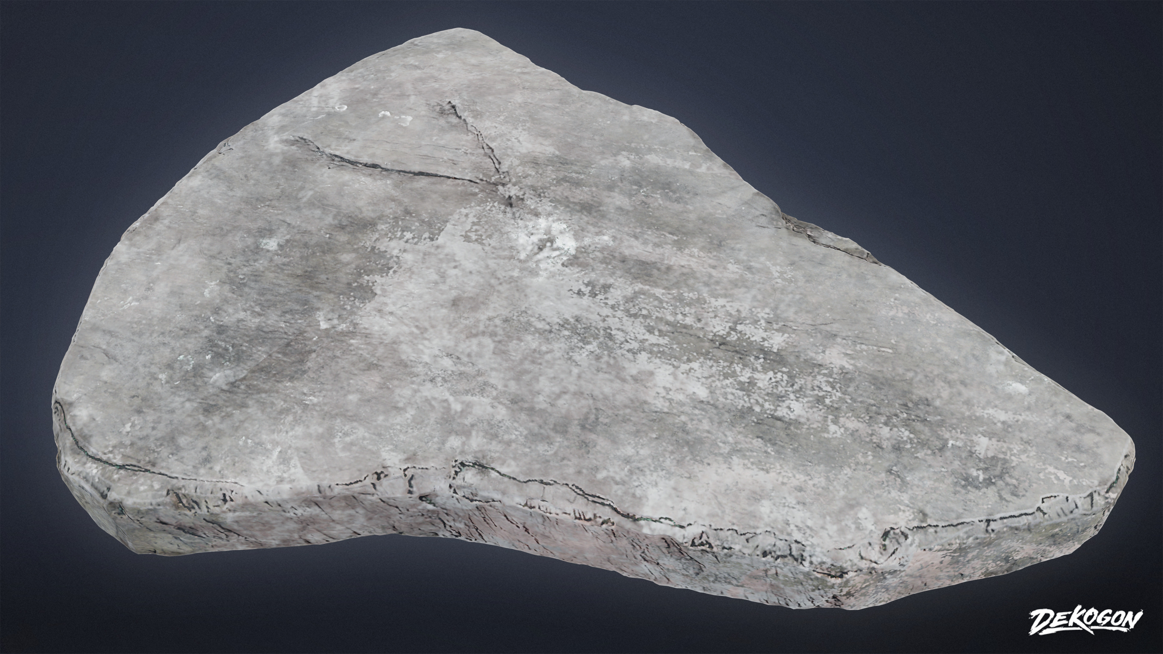 SUBURBS - Stones Bird Bath 01 - LOW POLY AND NANITE Low-poly 3D model_5