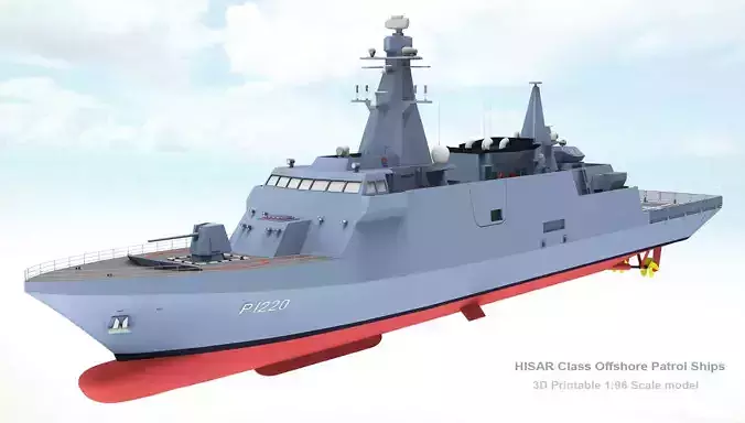  HISAR class offshore patrol vessel 3D print model