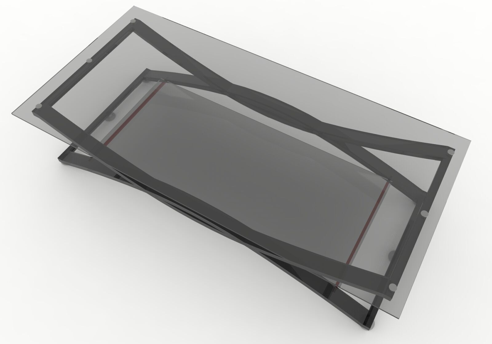 Coffee Table Low-poly 3D model_5