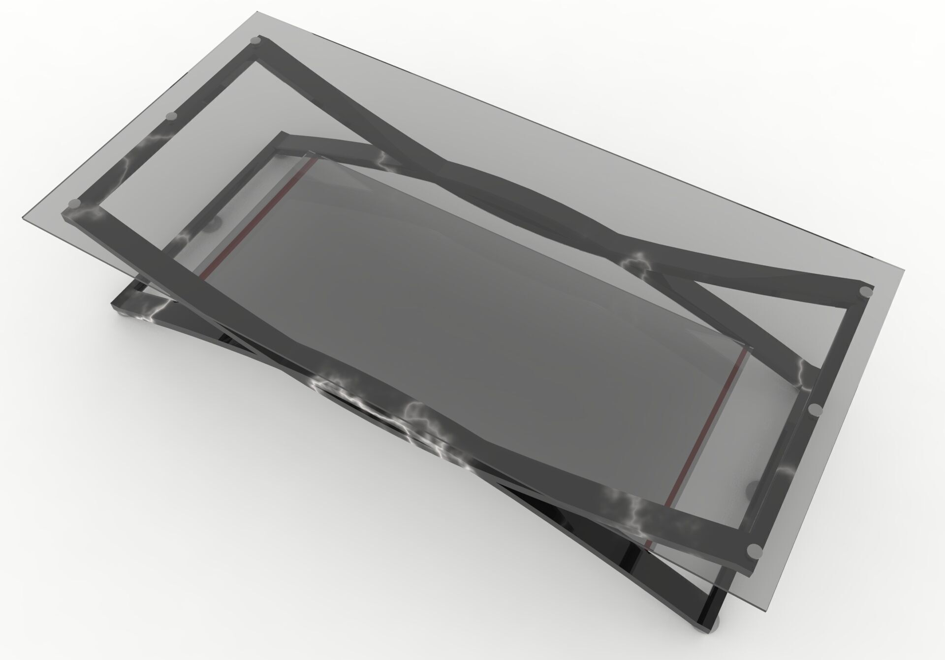 Coffee Table Low-poly 3D model_9