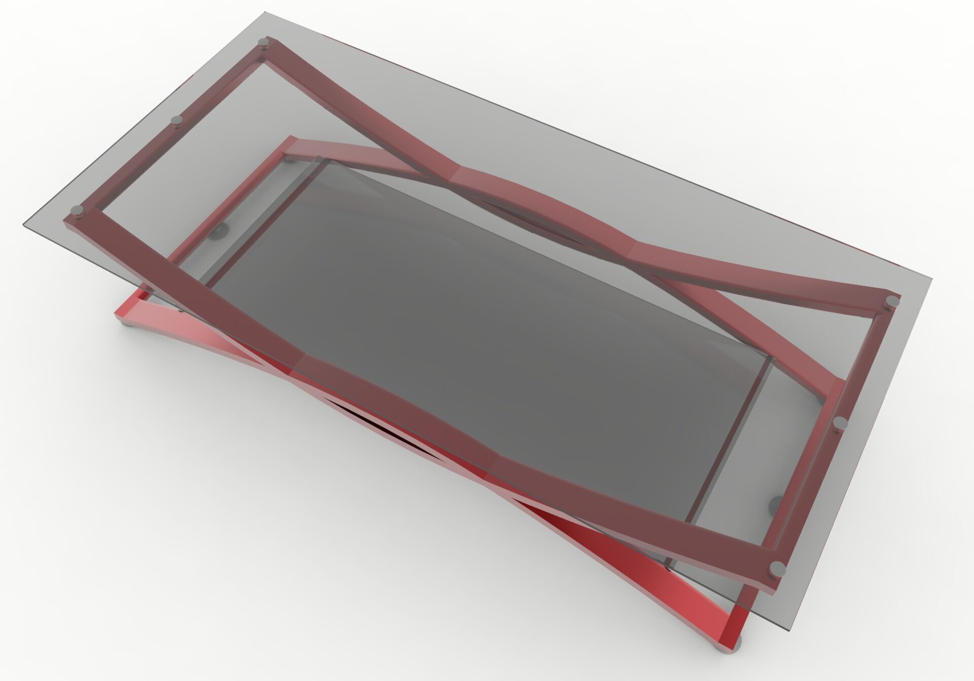 Coffee Table Low-poly 3D model_11