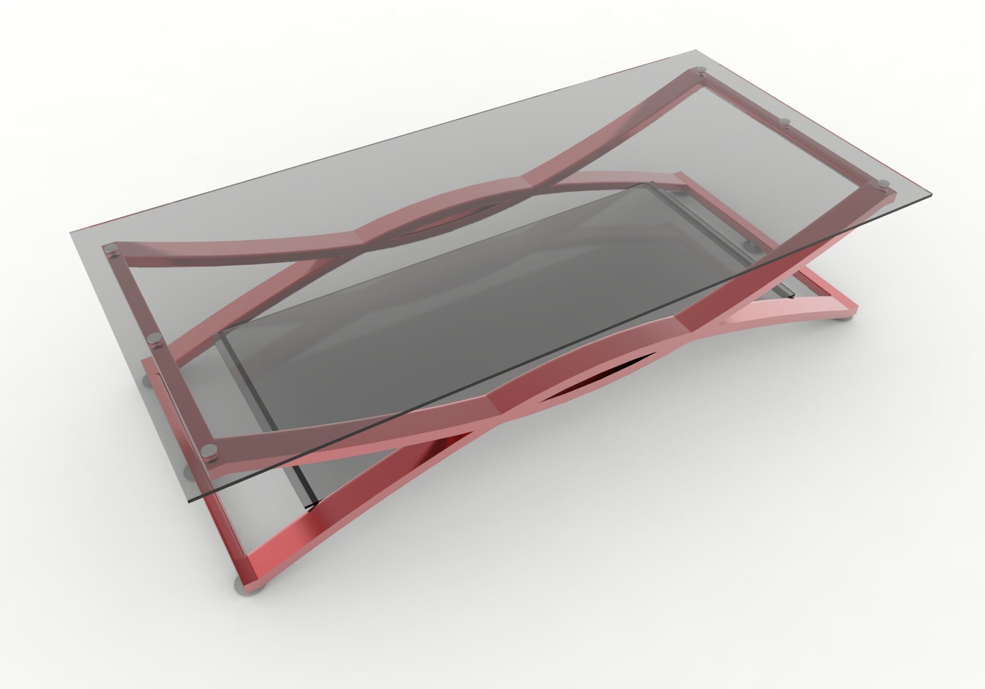 Coffee Table Low-poly 3D model_2