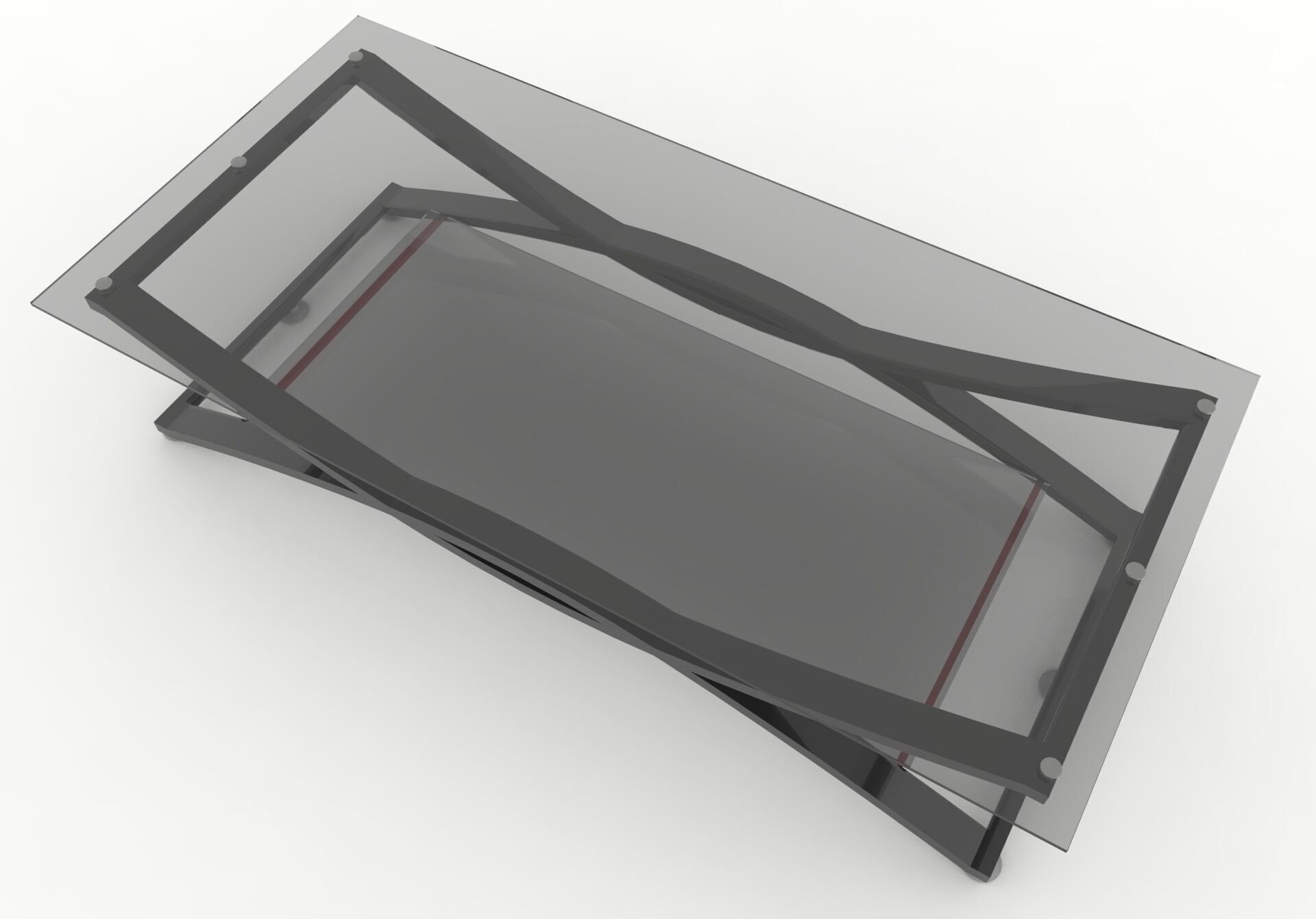 Coffee Table Low-poly 3D model_7