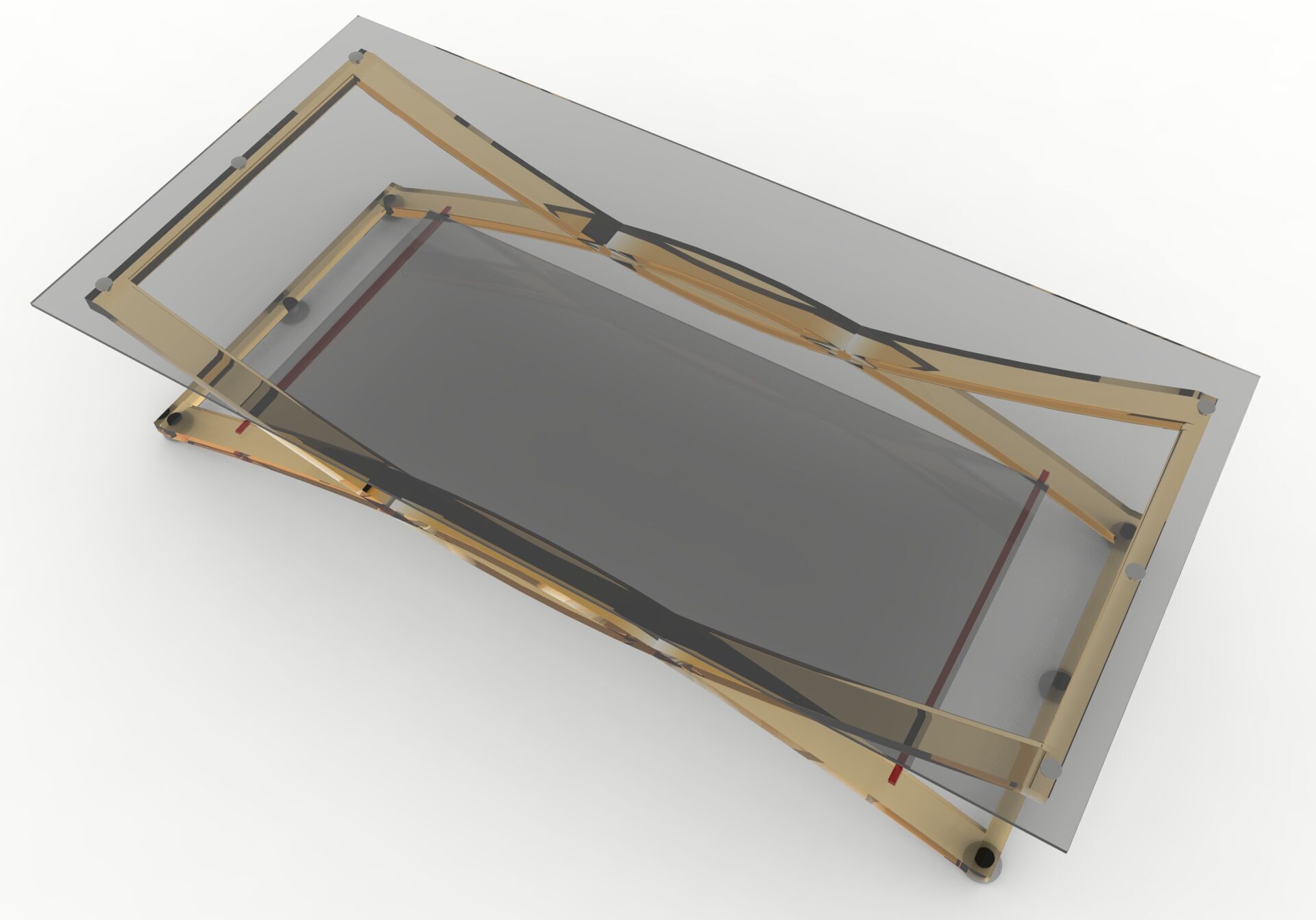 Coffee Table Low-poly 3D model_6