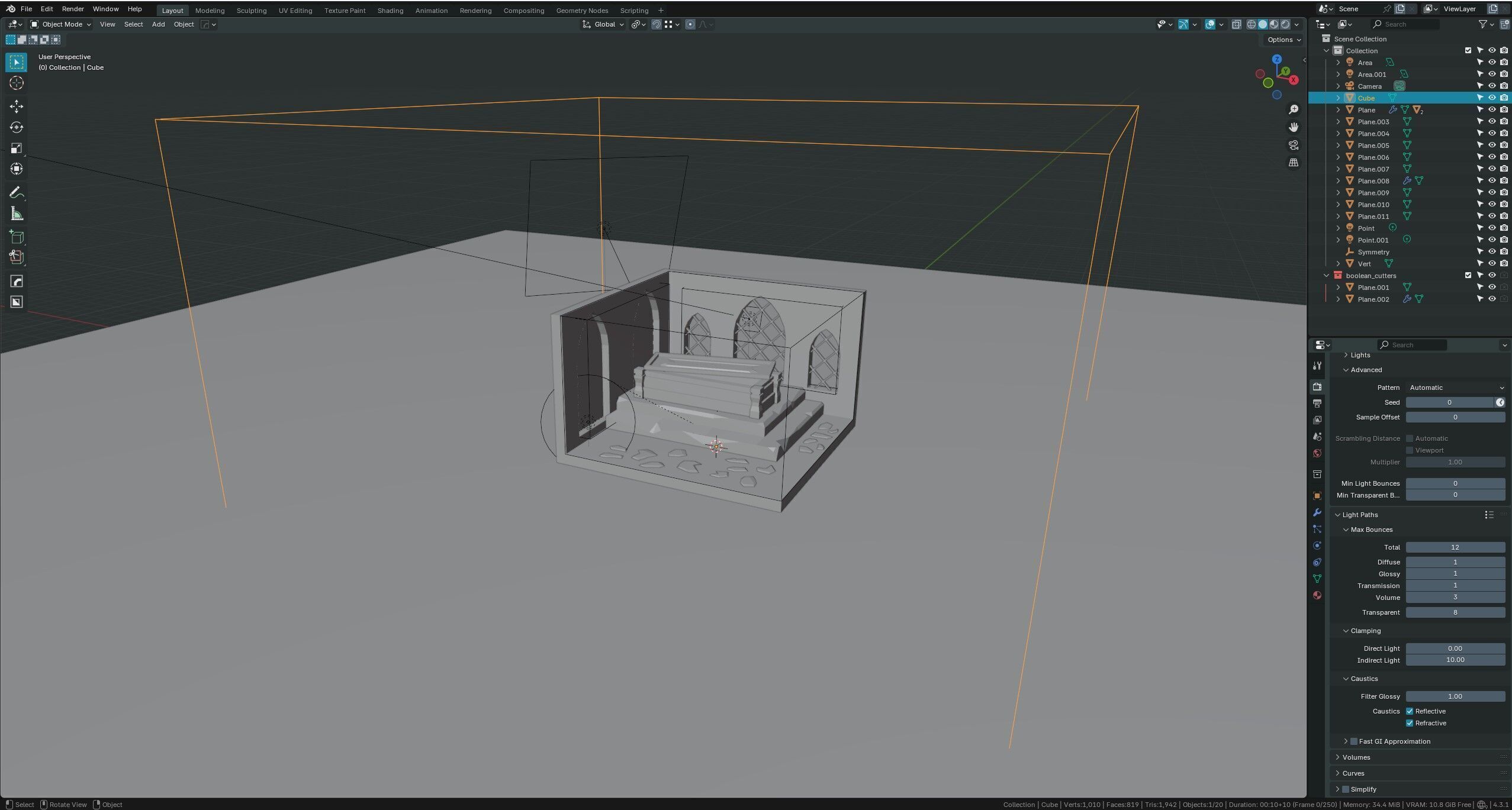 Tomb Crypt Vault 3D model_4