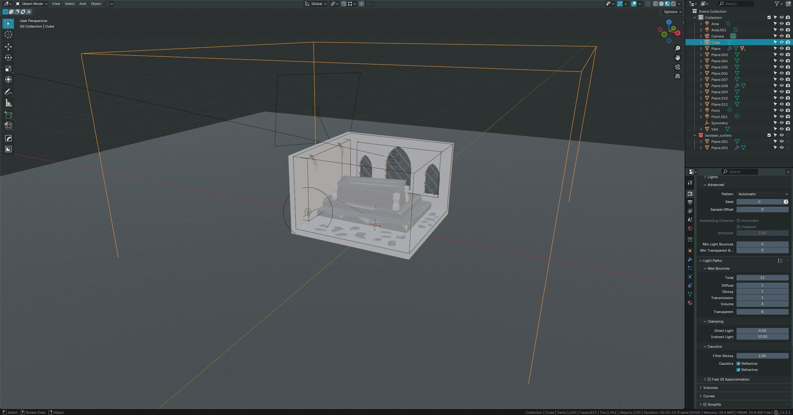 Tomb Crypt Vault 3D model_1