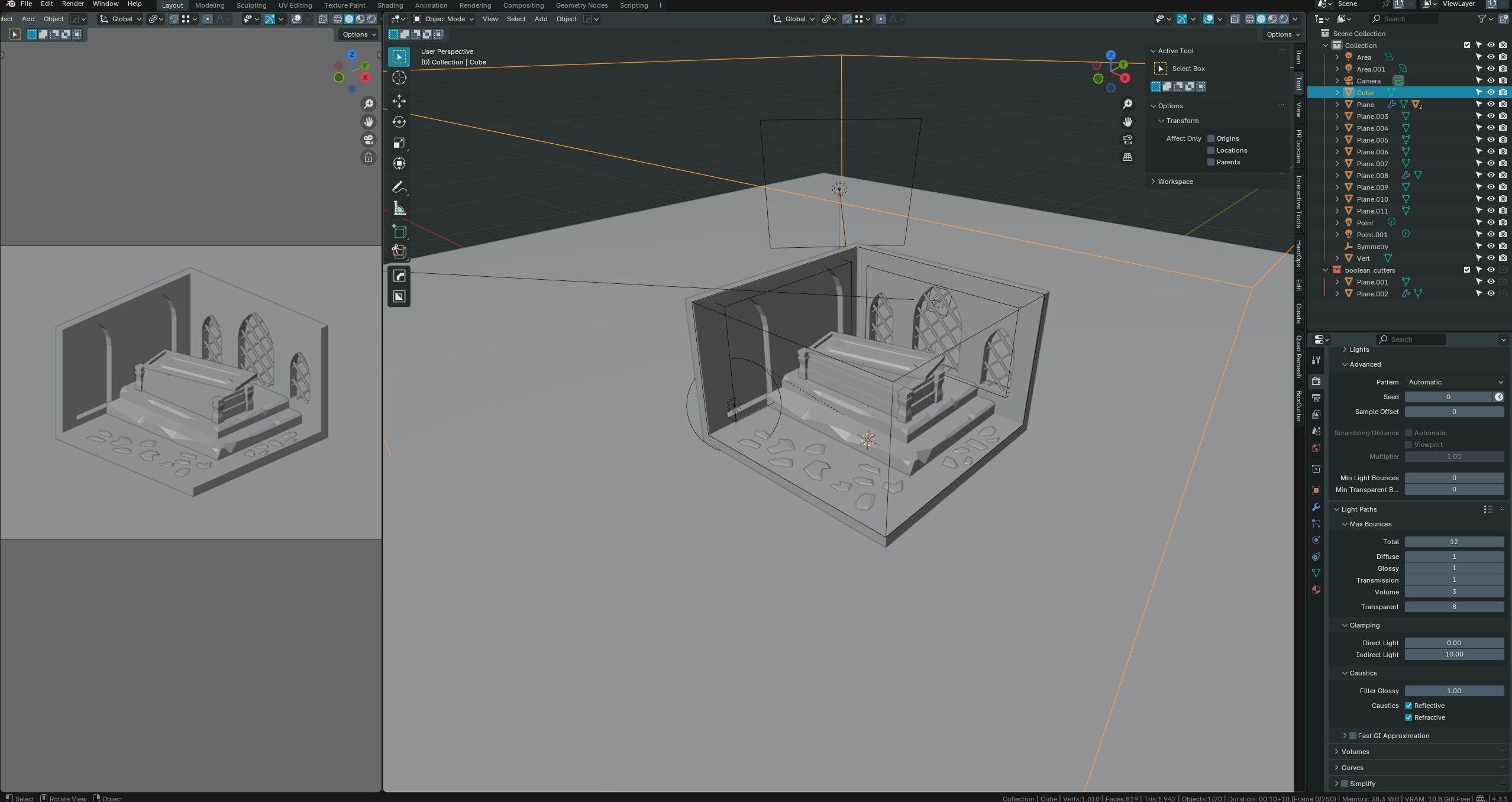 Tomb Crypt Vault 3D model_2