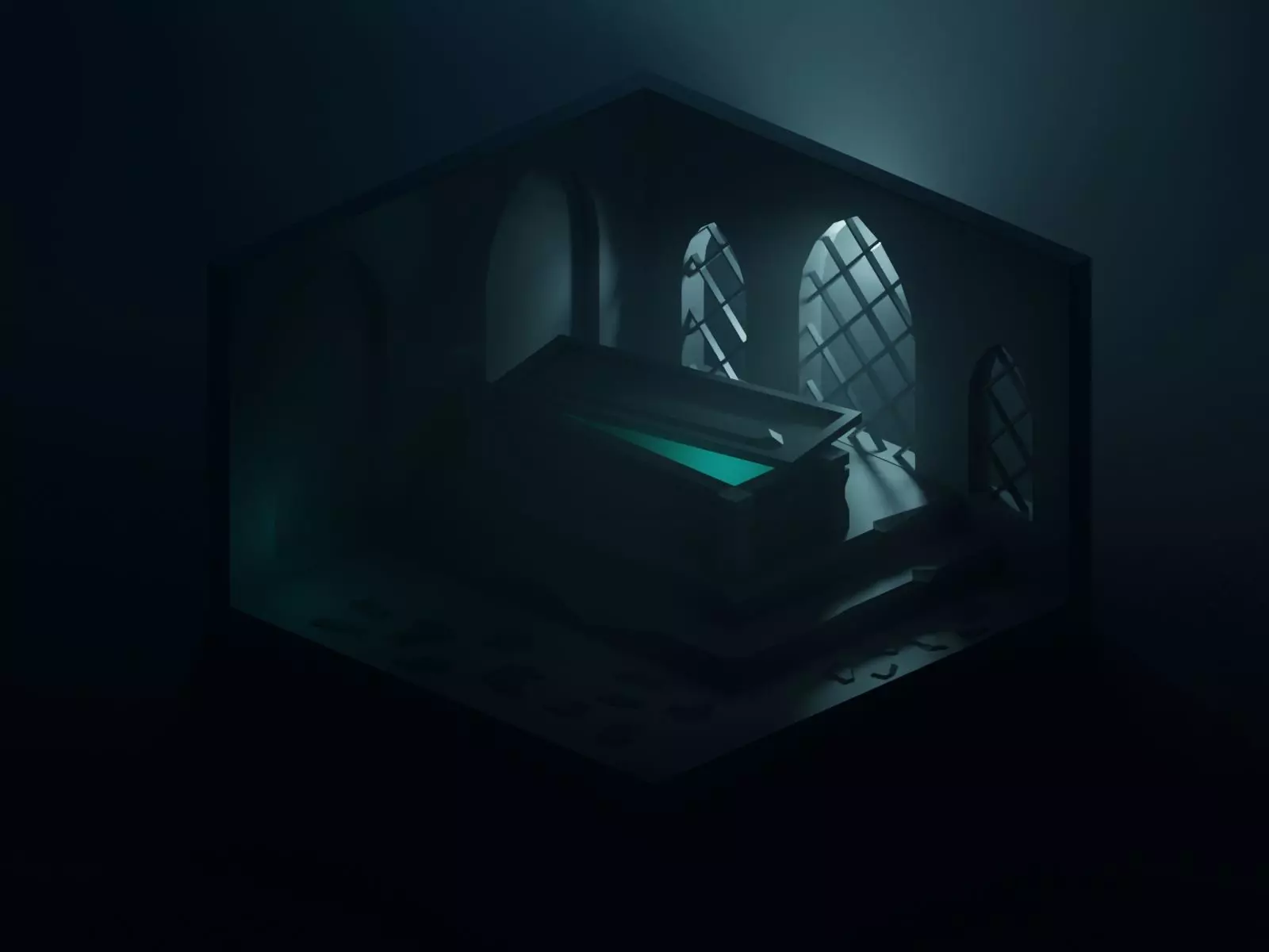 Tomb Crypt Vault 3D model_0