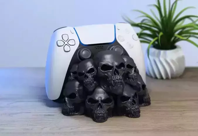 Skull angry Ps5 controller stand Angry skull ps5controller 