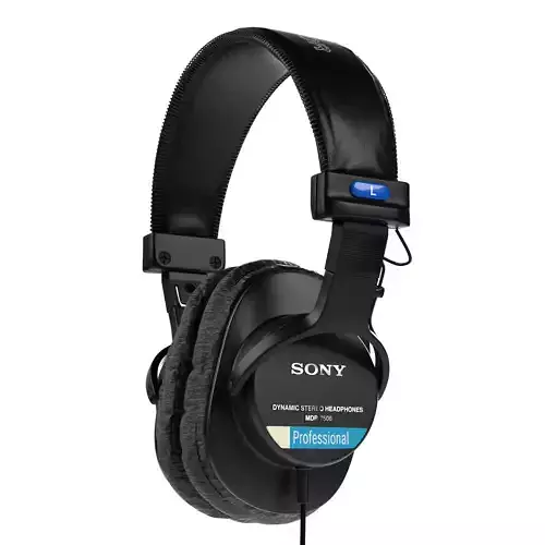 Studio Monitor Headphone Sony MDR-7506 3D model