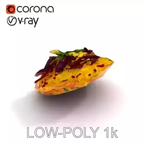 Gourmet Italian Risotto Plate Presentation model pack