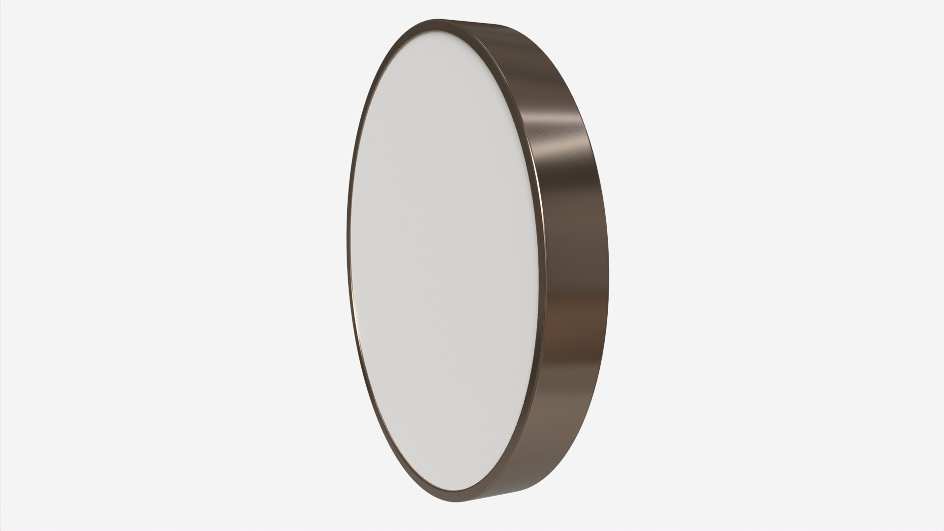 Round Wall Clock Low-poly 3D model_5