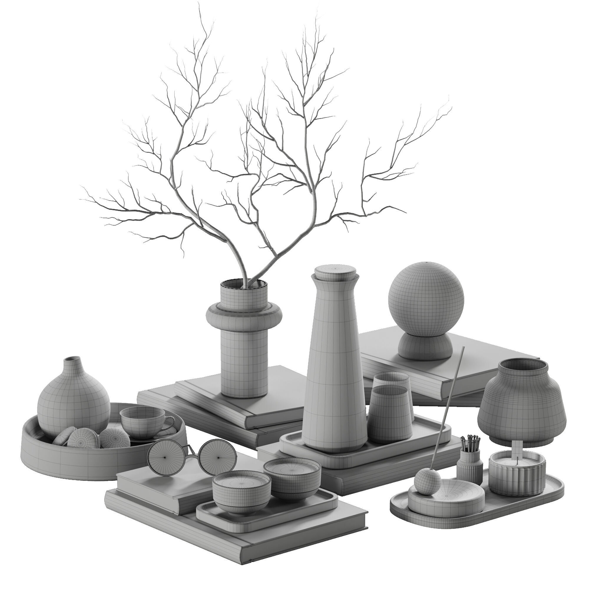 Decorative Set 27 3D model_6