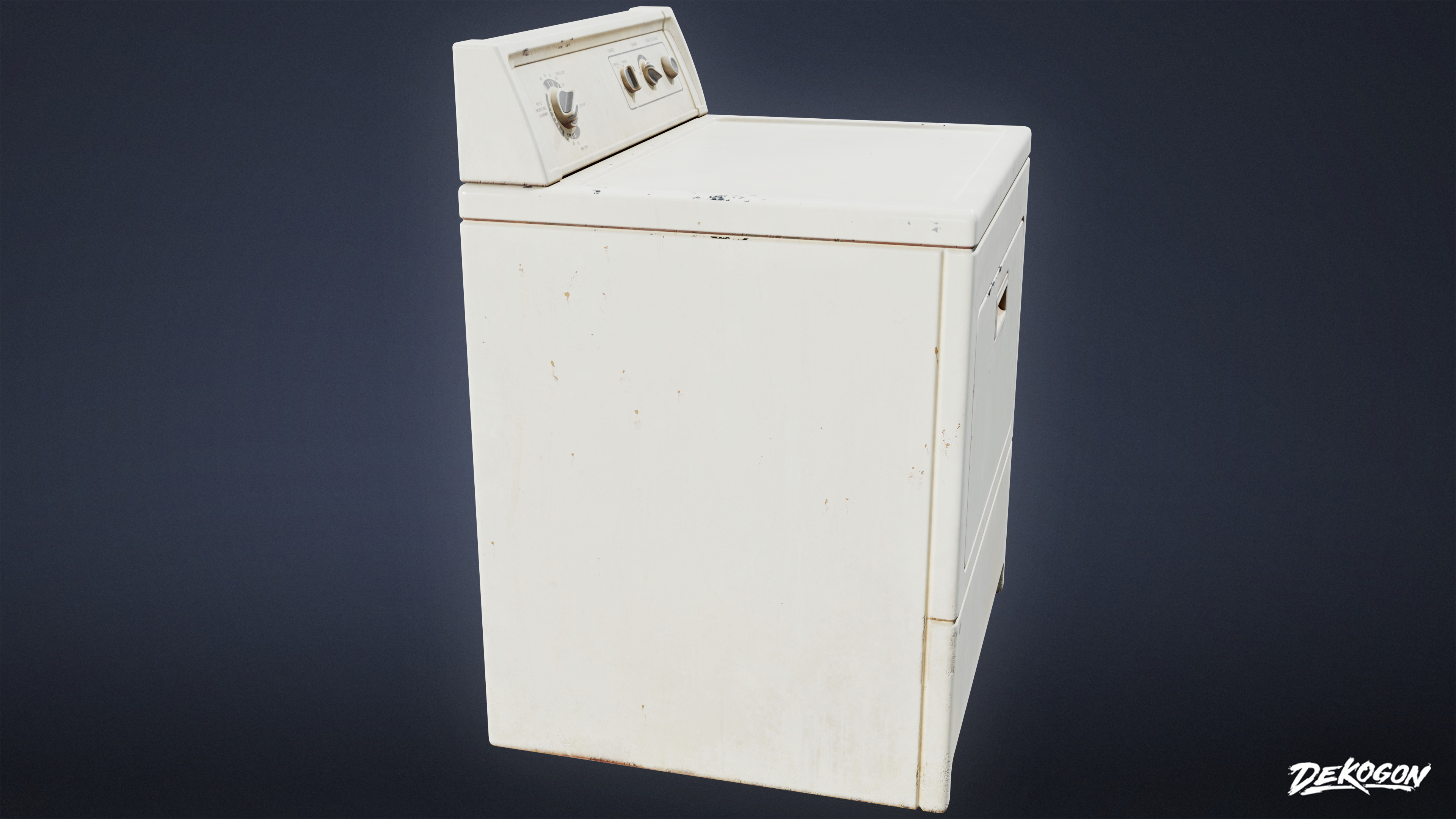 SUBURBS - Washer Dryer 01 - LOW POLY AND NANITE Low-poly 3D model_3