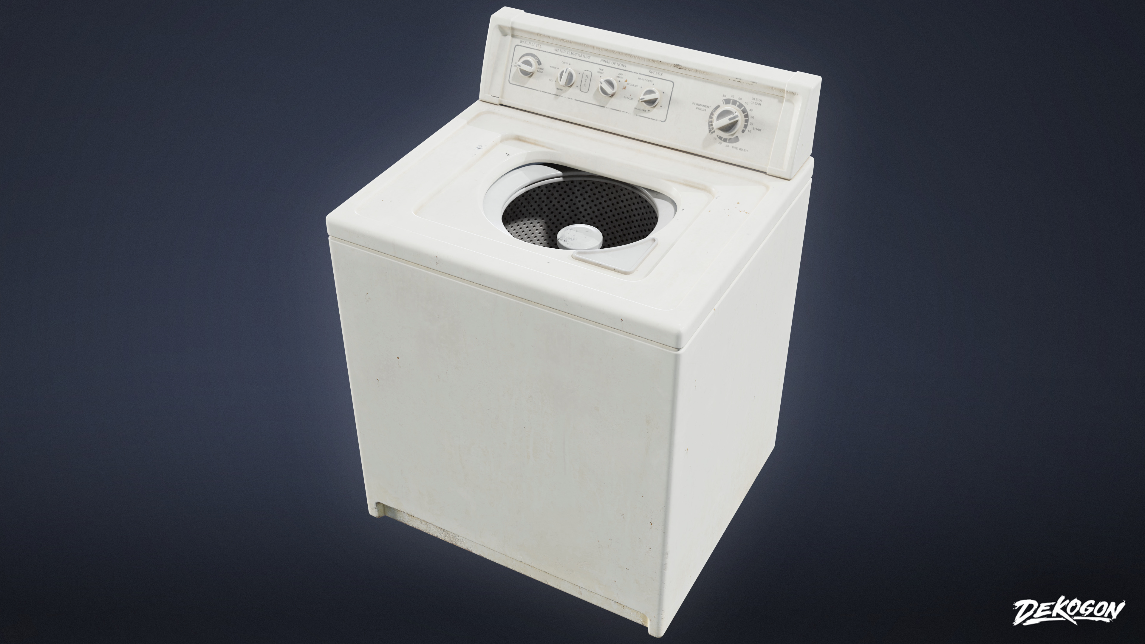 SUBURBS - Washer Dryer 01 - LOW POLY AND NANITE Low-poly 3D model_6