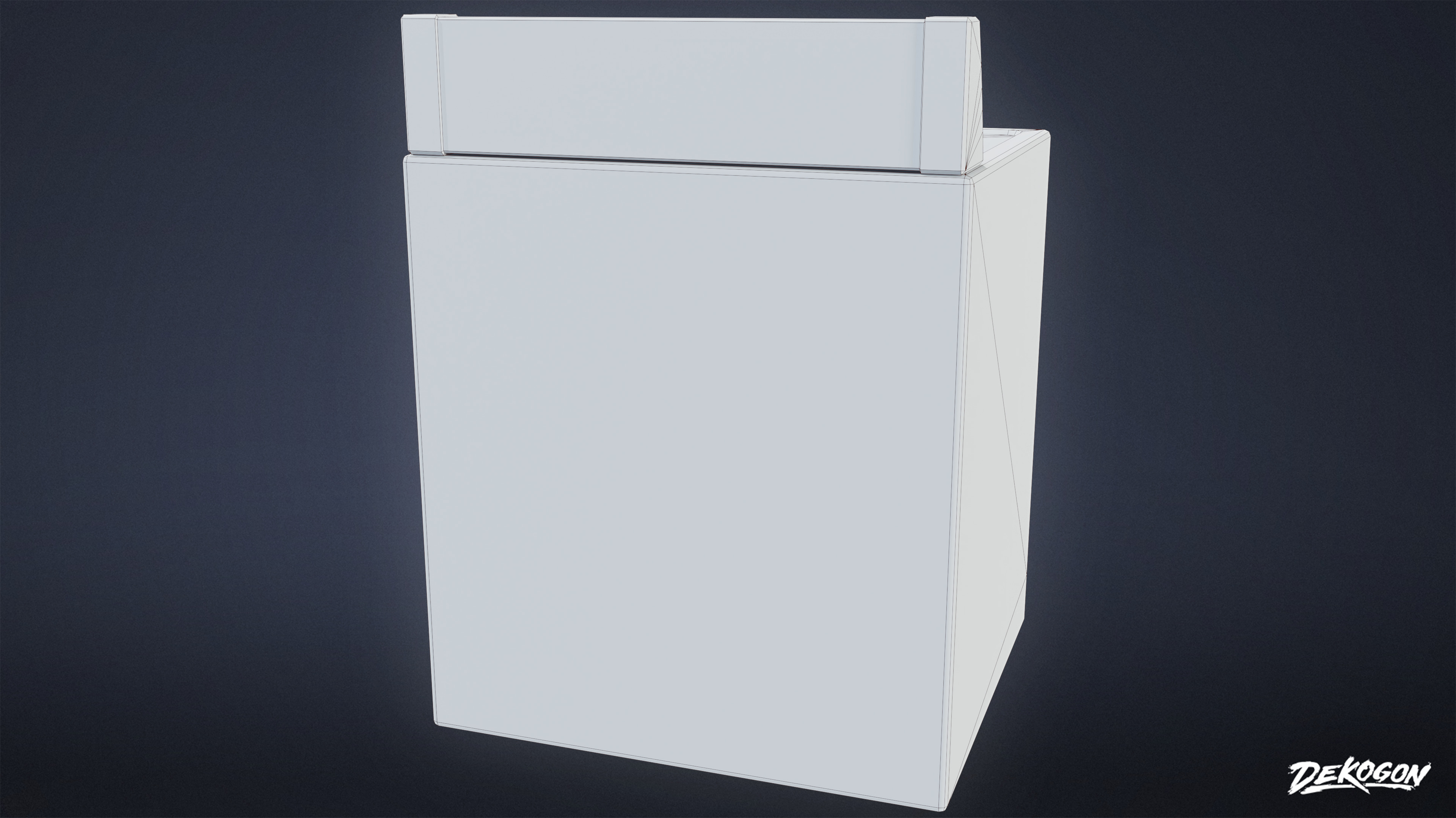 SUBURBS - Washer Dryer 01 - LOW POLY AND NANITE Low-poly 3D model_9