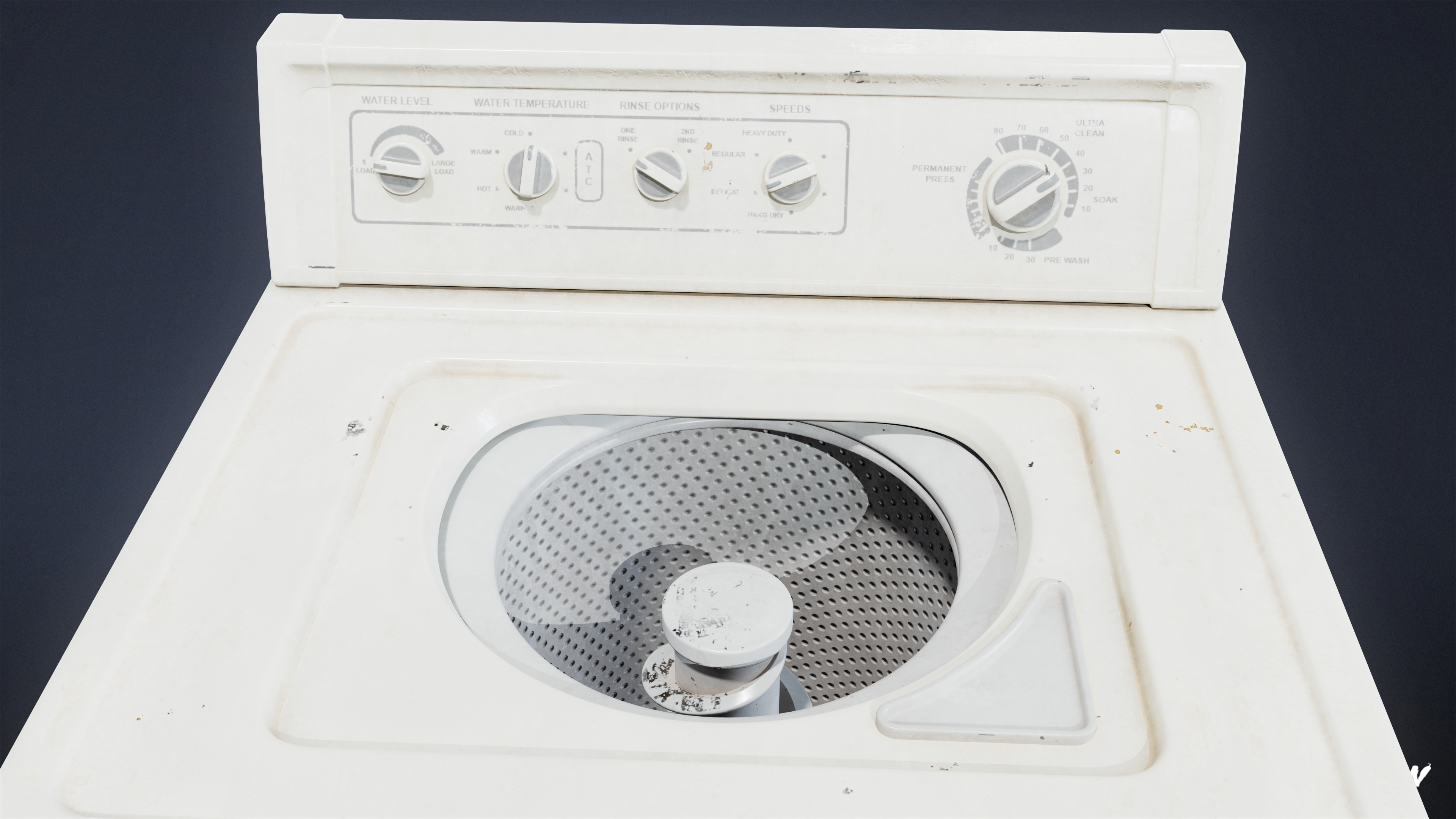 SUBURBS - Washer Dryer 01 - LOW POLY AND NANITE Low-poly 3D model_7